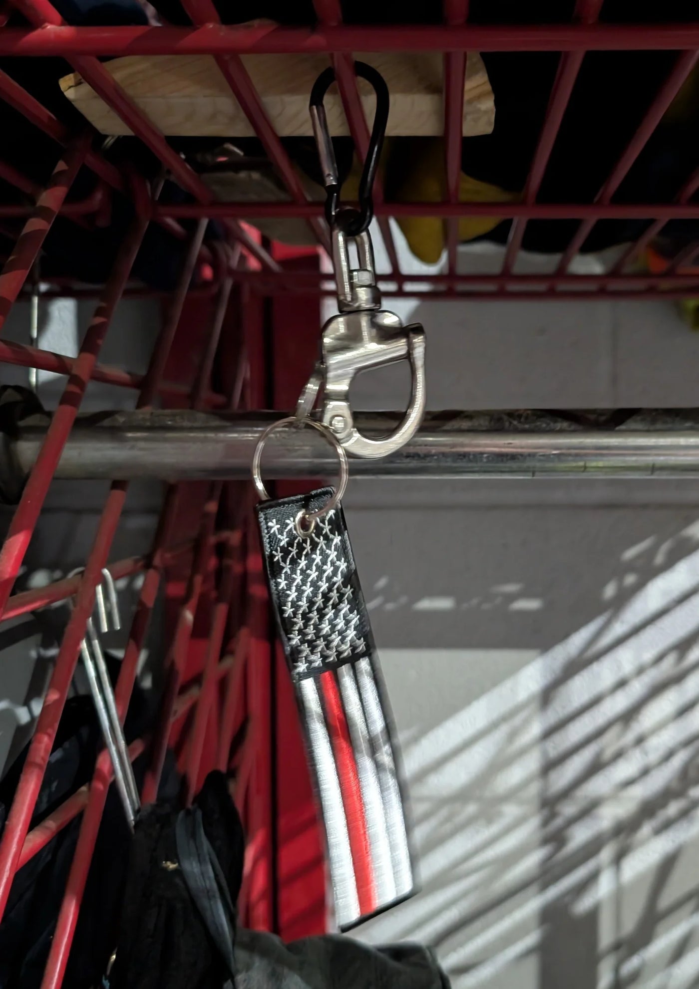 SCBA mask retention hardware and identification tag